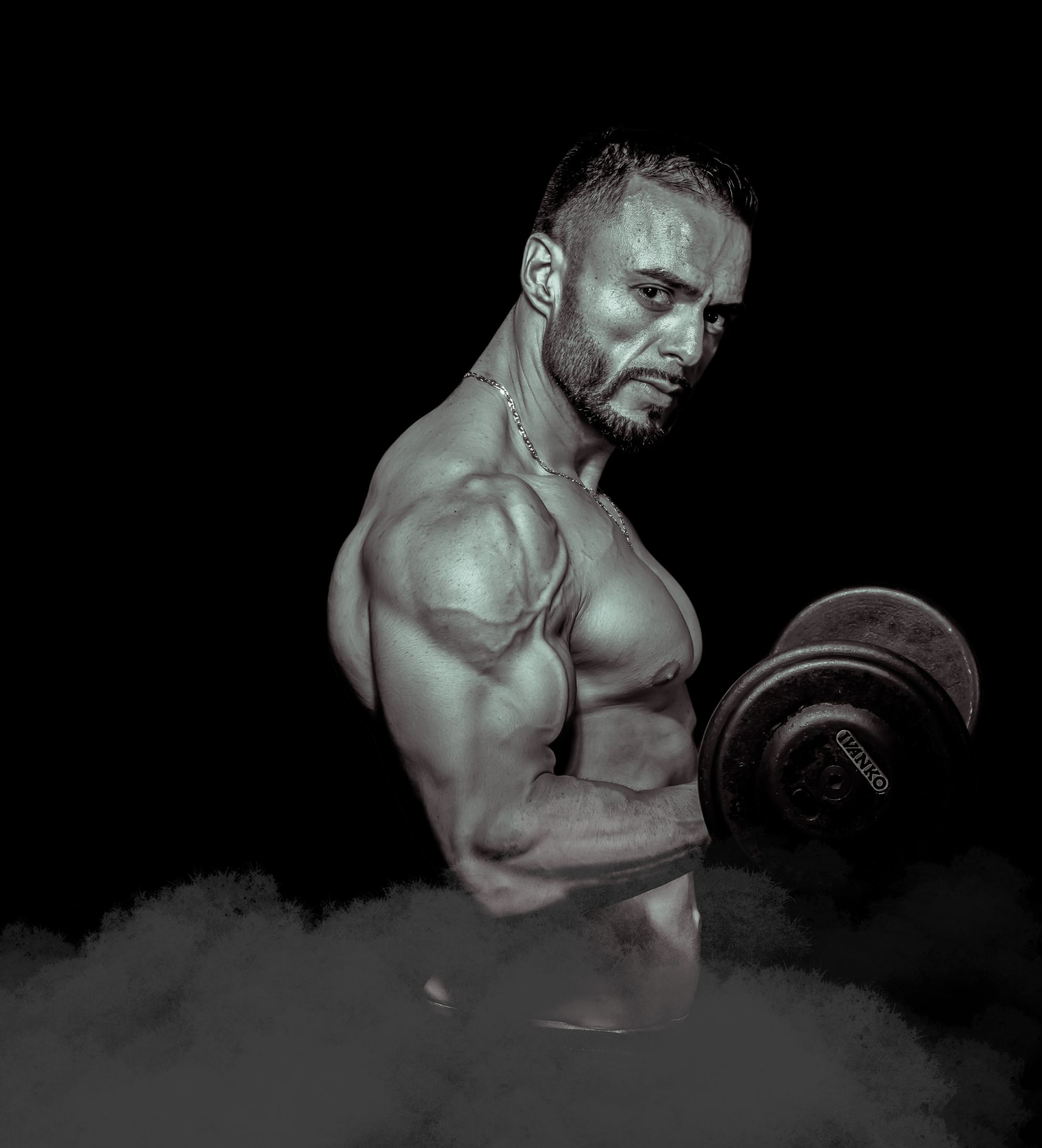 Black and Green Modern Fitness Gym Poster-compressed