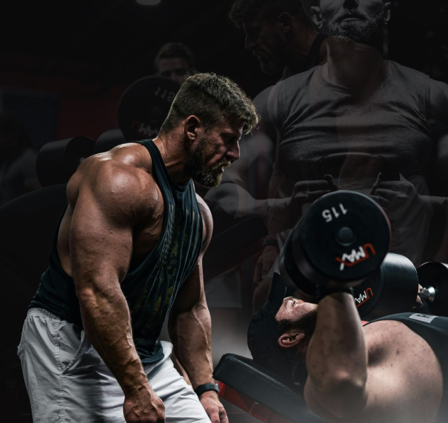 Black and White Dynamic Gym Instagram Post-compressed